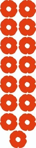 Damit wir Mohnblumen nicht vergessen Vinyl Aufkleber Gedenktag Soldat Mohntag - Bild 1 von 5