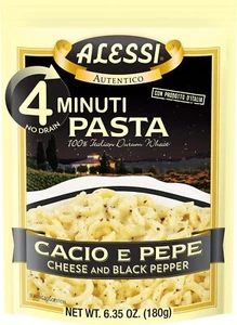 Alessi Cacio e Pepe Italian Pasta Pack of 6 Quick Cook Premium Durum Wheat - Picture 1 of 5