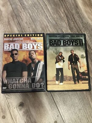 Bad Boys 1 and 2 DVD Lot Will Smith Martin Lawrence - Image 1 of 3