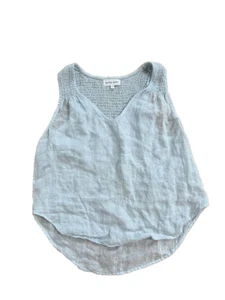 Bella Dahi Women Sleeveless Linen Top Tank White Size Small A000890 - Picture 1 of 10