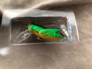 Rebel Crickethopper lure Black green and yellow 1 1/2 crankbait firetiger - Picture 1 of 2