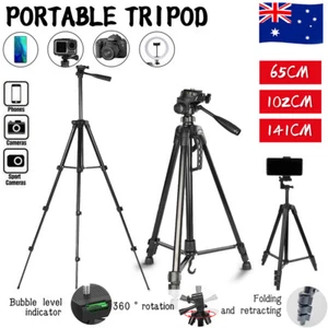 Professional Camera Tripod Stand Mount Remote + Phone Holder for iPhone AU STOCK - Picture 1 of 28