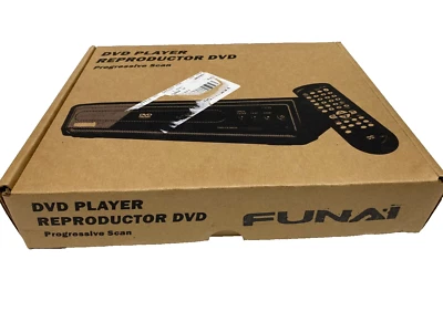 Funai DVD Player Black DP100FX4 w/ Remote Control & Cables Tested Works - Image 1 of 4