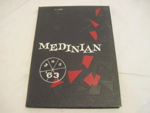OLD VINTAGE 1963 MEDINIAN HIGH SCHOOL YEAR BOOK OF MEDINA MEMORABILIA - Picture 1 of 4