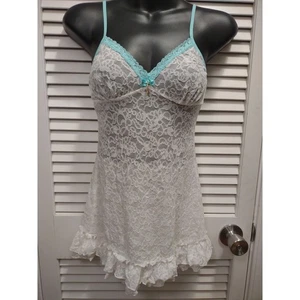 Victoria’s Secret Chemise White Lace Mesh Slip Dress Women’s Size Small NWT - Picture 1 of 9