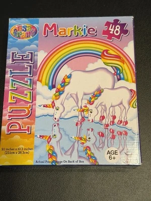 "Rompecabezas Lisa Frank Markie Unicorns 2014 9,1"" X 10,3"" 48 piezas"  Foto 1 de 4