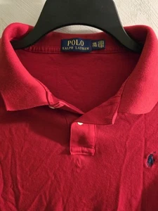 Polo Ralph Lauren Herren XXL Rot Baumwolle Stretch Kurzarm Poloshirt Blau Pony - Bild 1 von 7