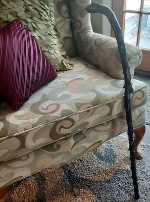 Vintage Irish Blackthorn Shillelagh Walking Stick Cane 34 Inches Varnished Brown - Image 1 of 4