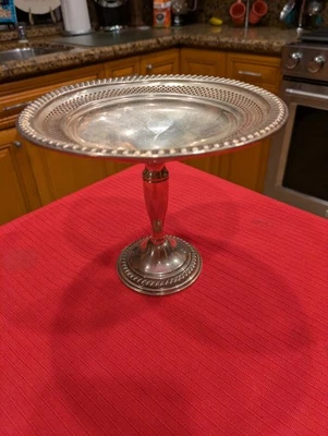 VTG Empire Sterling Silver Compote  Nice Design & Display - Image 1 of 4