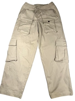 Pantalones cargo Alo Yoga Northstar para hombre pequeños beige caqui bolsillos con cordón MS1738 Foto 1 de 4