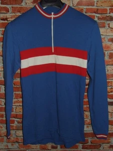 EROICA MAGLIA SHIRT MAILLOT BICI CICLISMO VINTAGE 70'S 50% LANA - Imagen 1 de 2