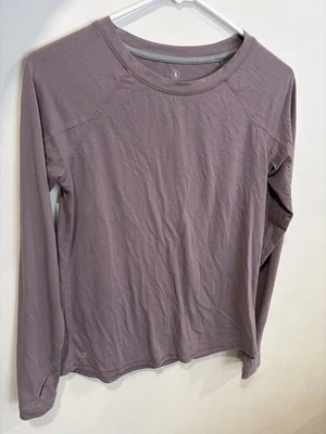 Camisa de mujer Free Fly talla pequeña púrpura manga larga bambú sombra Foto 1 de 4