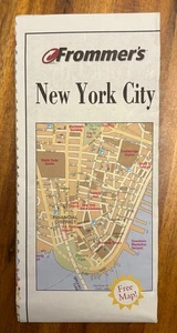 1998 New York City Travel Map Manhattan Subway System Frommer’s Travel Street - Picture 1 of 5