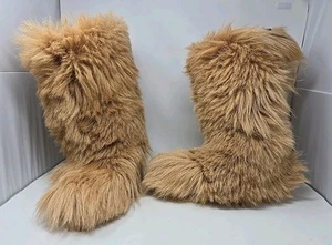 Roluc IDEAL Men's Shoes Winter Yeti Boots 100% Goat Fur Size 43/44 EU Pre-Owned - Picture 1 of 5
