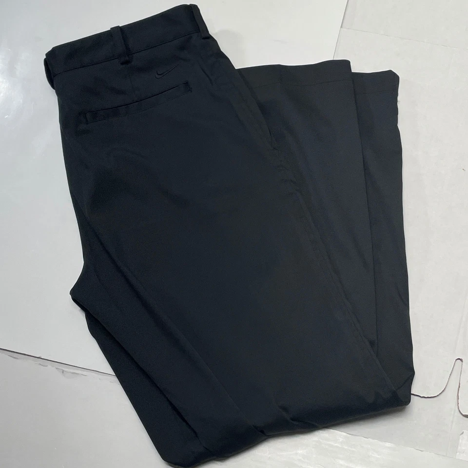 耐克高尔夫 Dri-Fit 男式高尔夫裤黑色 32x30 码运动版型性能 — 第 1/4 张图片