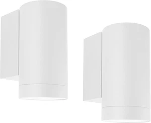2 Pezzi Applique Da Parete Esterni IP65, Downlight Lampada Da Parete Moderna App - Foto 1 di 12