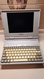 Vintage Samsung NoteMaster 386S/20 Laptop Notebook Working - 4MB RAM, 60MB HDD - Bild 1 von 22
