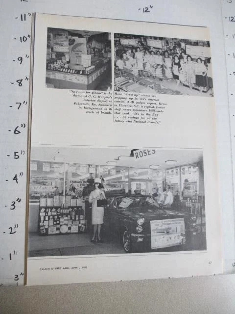 anúncio de revista comercial 1965 MERCURY Monterey brinde de automóvel placa de loja Rose - Imagem 1 de 1