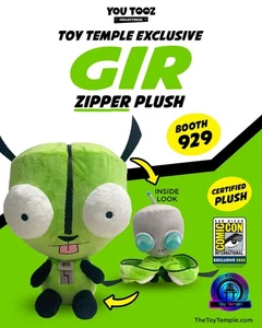 1x GIR ZIPPER INVADER ZIM SDCC COMIC CON EXCLUSIVO JUGUETE TEMPLO 9" PELUCHE 1000 PIEZAS - Imagen 1 de 4