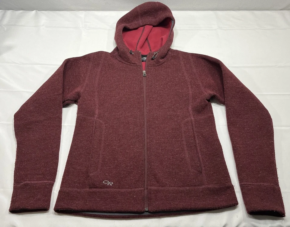 Chaqueta Outdoor Research Salida para mujer mediana cremallera completa sudadera con capucha mezcla de lana polar Foto 1 de 4