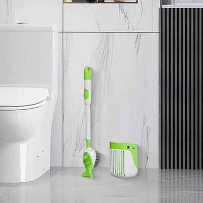 Toilet Brush with Holder Toilet Bowl Cleaner Brush for Restroom Hotel Home - Image 1 of 2