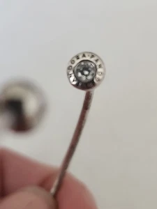 925 Sterling Silver Authentic PANDORA Perfect Charm Bangle Bracelet Cuff - Picture 1 of 11