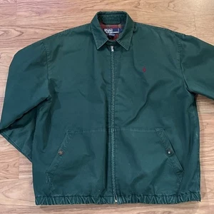 Vintage 90s Hunter Green Bomber Polo by Ralph Lauren Size S USA - Picture 1 of 9