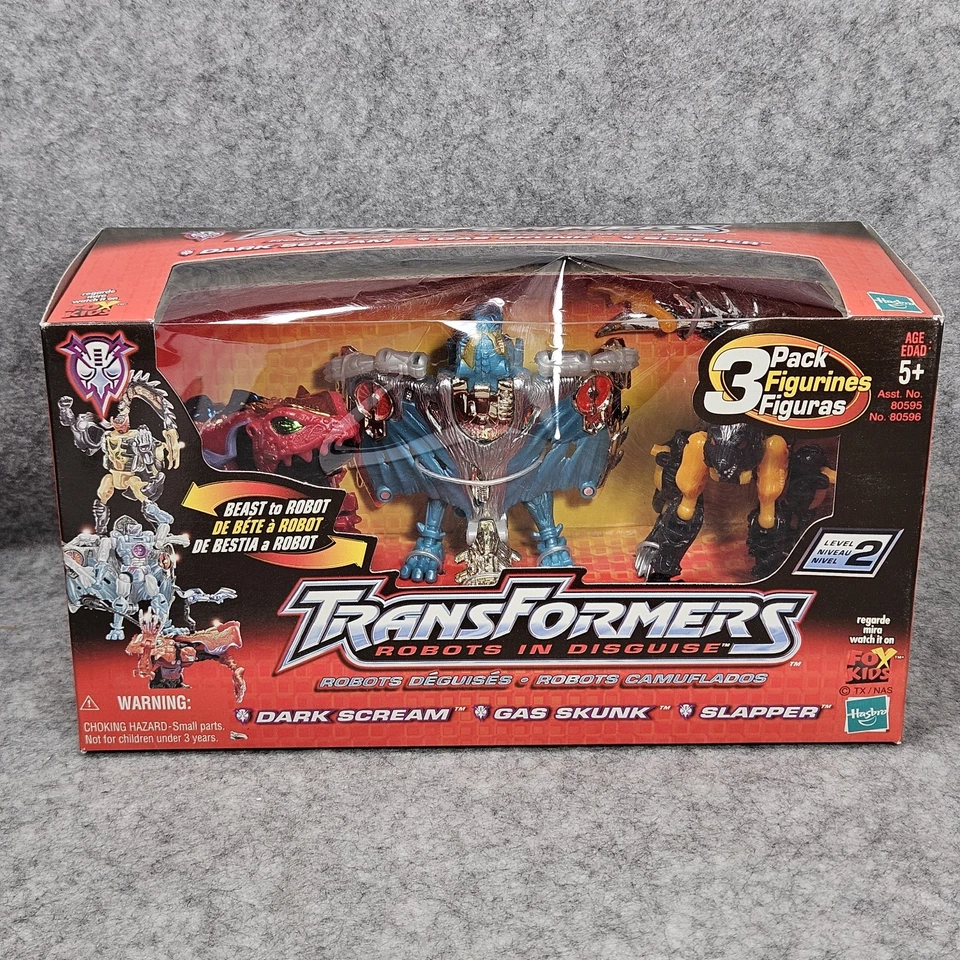 Transformers Robots in Disguise (RID) Dark Scream, Gas Skunk, Slapper - ¡nuevo! Foto 1 de 4