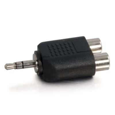 Adaptador de audio estéreo de 3,5 mm macho a doble RCA hembra (compatible con TAA)-C2G Foto 1 de 4