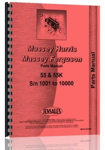 Manual de piezas de tractor Massey Harris 55 55 k tractor MH-P-55 55 K - Imagen 1 de 1