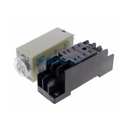1s 10s 30s 60s 10m 60m Time Power On Delay Relay H3Y-2 Solid-State DPDT 8 Pins - Image 1 of 2