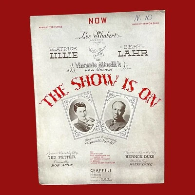 Ahora partituras de The Show Is On 1936 Beatrice Lillie Bert Lahr de colección Foto 1 de 4