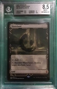 MTG Zendikar Rising Expeditions Wasteland BGS 8.5 NM-MT+ Mythic ZNE #030