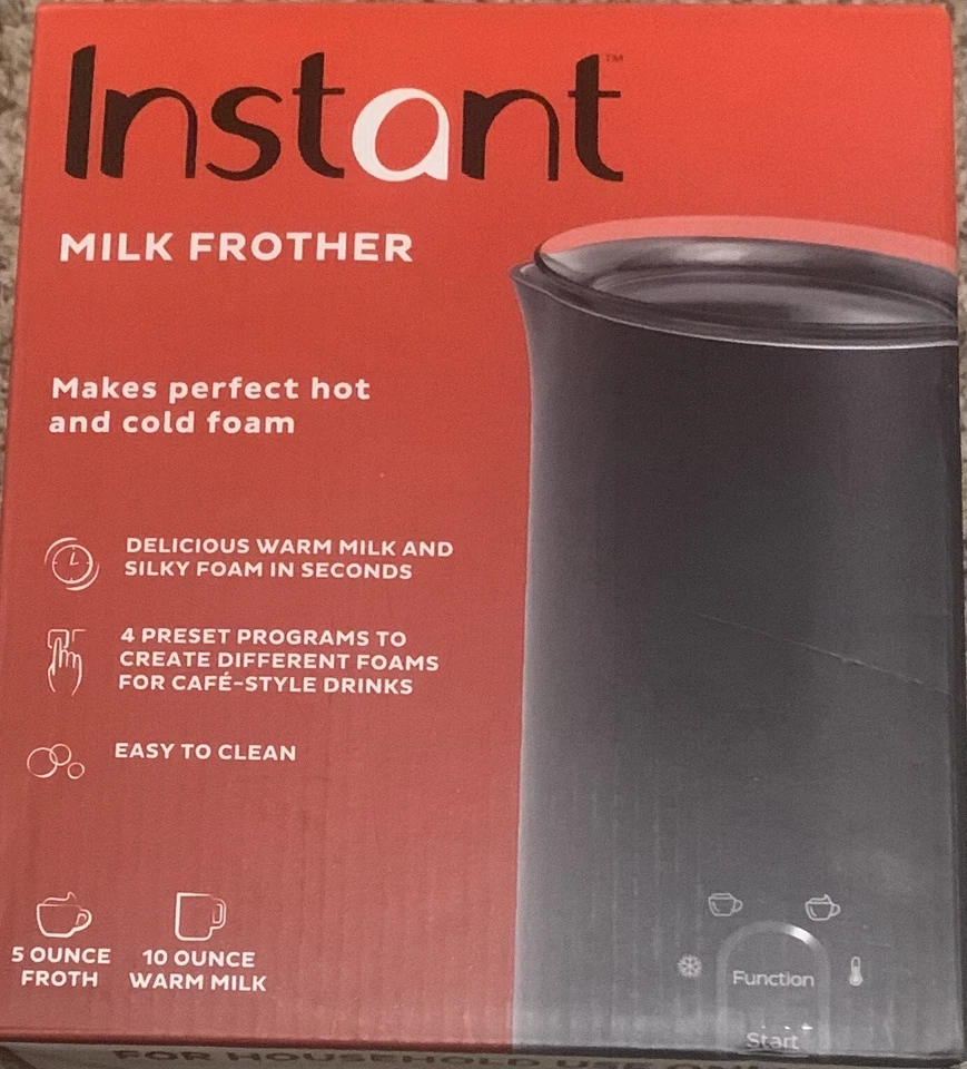 Instant Pot's Instant Milk Frother 10oz/295ml Hot/Cold Foam Maker (140-6001-01)