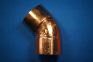 HVAC Copper Fitting CxC 45° Elbow 3.15" Flaring ID 80mm - Picture 1 of 4