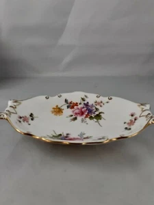 Royal Crown Derby Posies piatto portagioie ovale grande osso Cina vintage inglese - Foto 1 di 9