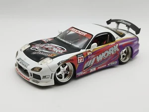 1:18 Jada Toys MAZDA RX-7 Opzione D Import Racer Tuning senza scatola originale raro - Foto 1 di 13