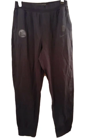 New Nike NBA Golden State Warriors Team Issued Sweat Pants Black Out Size XL-T Cover