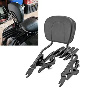 Passenger Backrest Sissy Bar Luggage Rack For Harley Touring Electra Glide 14-24 - Picture 1 of 7