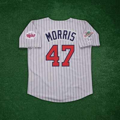 Jack Morris 1991 Minnesota Twins World Series Cooperstown Men's Road Jersey - Image 1 of 4