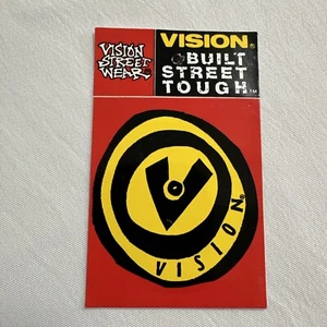 PEGATINA DE COLECCIÓN VISION SKATEBOARDS ROPA DE CALLE AÑOS 80 SKATEBOARDING AÑOS 80 VSW - Imagen 1 de 11