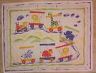 Vintage Baby Blanket Circus Is Coming To Town Crib Quilt Train Handmade?