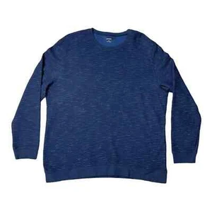 Alfani Herren Crossmerch Hang Sweatshirt Blau Space Dye Wabenstrick XXL Neu - Bild 1 von 8