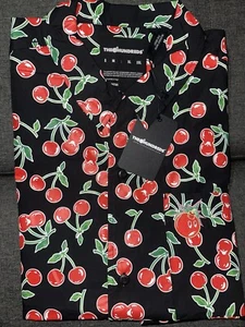 NUEVA Camisa The Hundreds CHERRY BOMB Negra Catalina Hawaiana Abotonada S/S Grande - Imagen 1 de 7