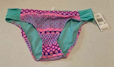 Cueca de biquíni nova com etiquetas Island Soul rosa aqua S SR$28 Coachella W700245 - Imagem 1 de 4