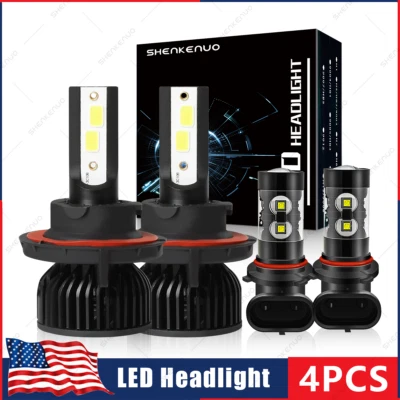 Combo bombillas antiniebla faros LED para Dodge Caliber 2007 2008 2009 4x H13 9145 Foto 1 de 4