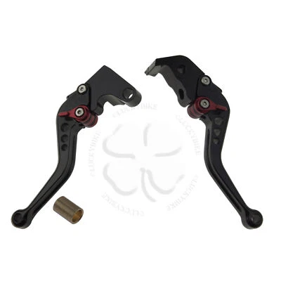 CNC Shorty Brake & Clutch Levers Black For Yamaha YZF R6 05-14 R1 Handle Hand - Image 1 of 4