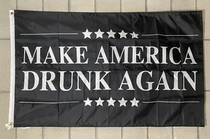 Make America Drunk Again Flagge kostenloser Versand Party Mann Höhle Bier USA 3x5' Schild Banner - Bild 1 von 1