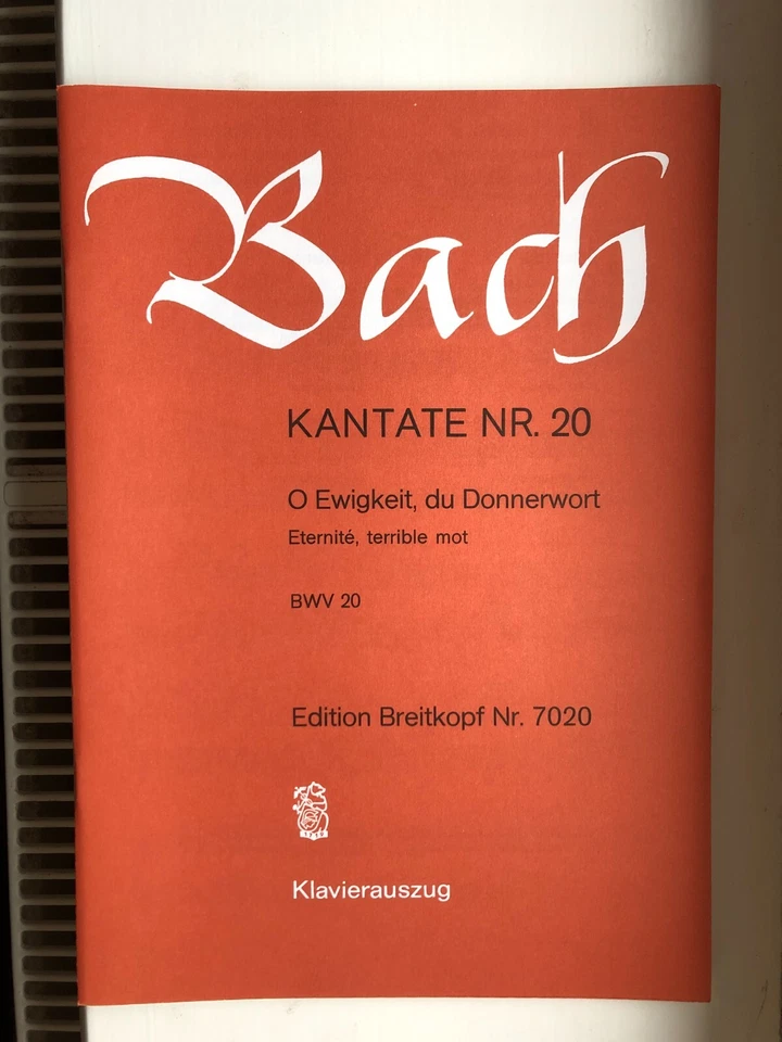 JS Bach: Cantata BWV 20 - O Ewigkeit, du Donnerwort - Image 1 of 3
