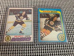 1979-80 Topps - #225 Jean Ratelle 1977-78 OPC - #40 Jean Ratelle - Foto 1 di 1